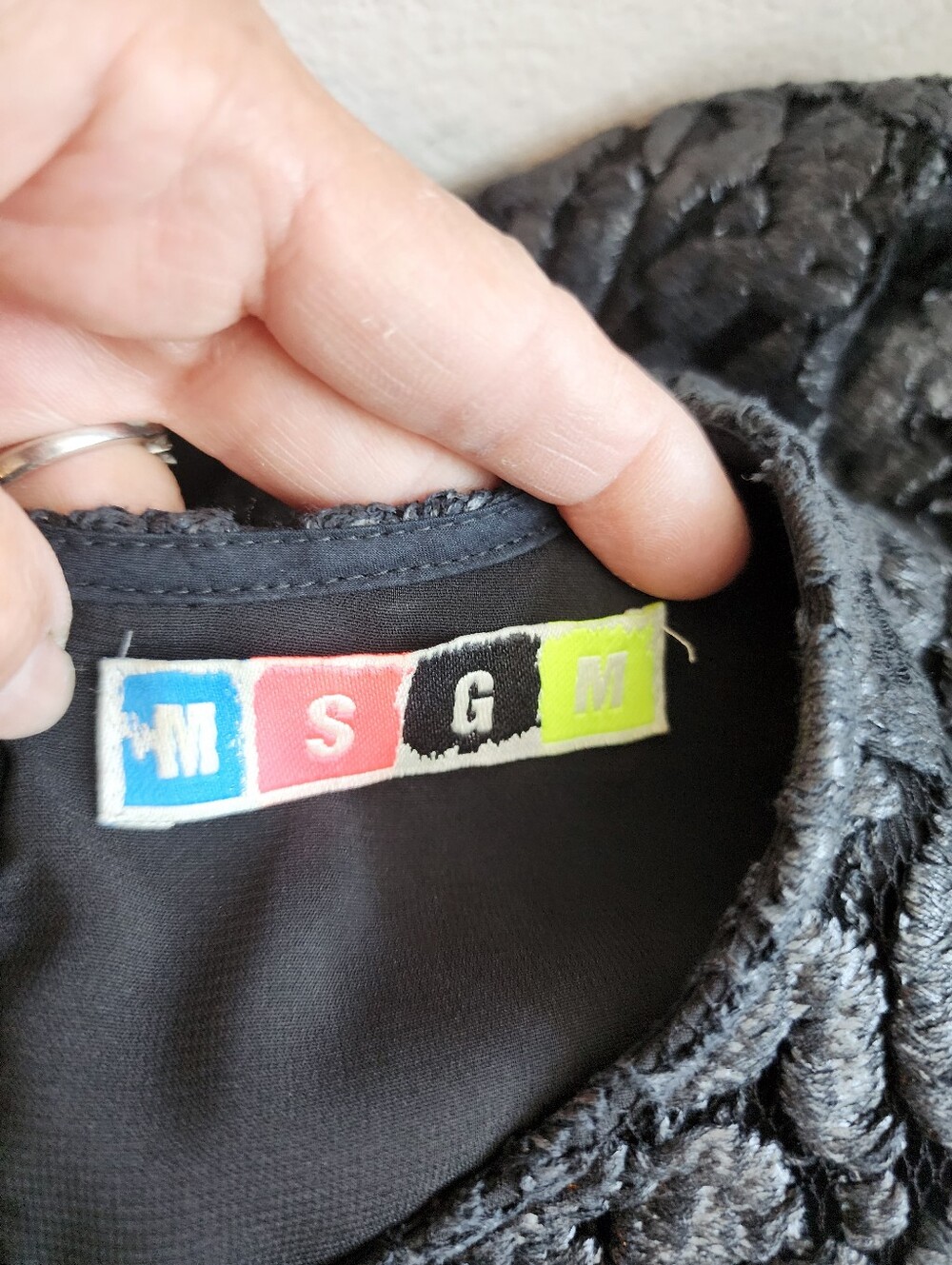 MSGM A-LINE MINI DRESS SLEVELESS CREW NECK EMBROIDERY DESING MADE IN ITALY Sz 40 - Picture 4 of 16
